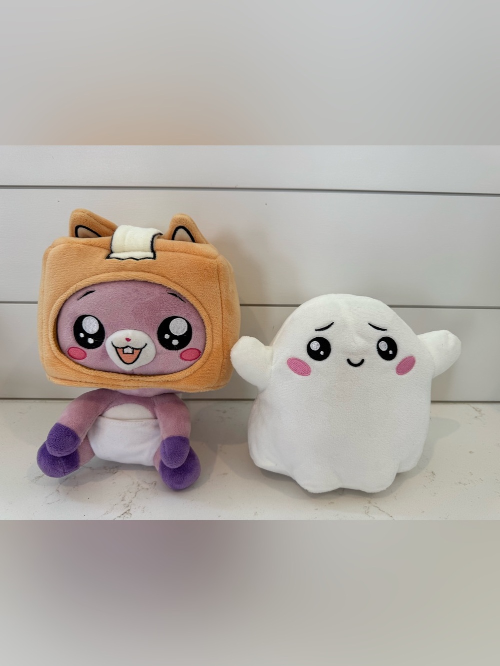LankyBox Baby Foxy & Ghosty Plush Set 2 YouTube Character Stuffed Toys
